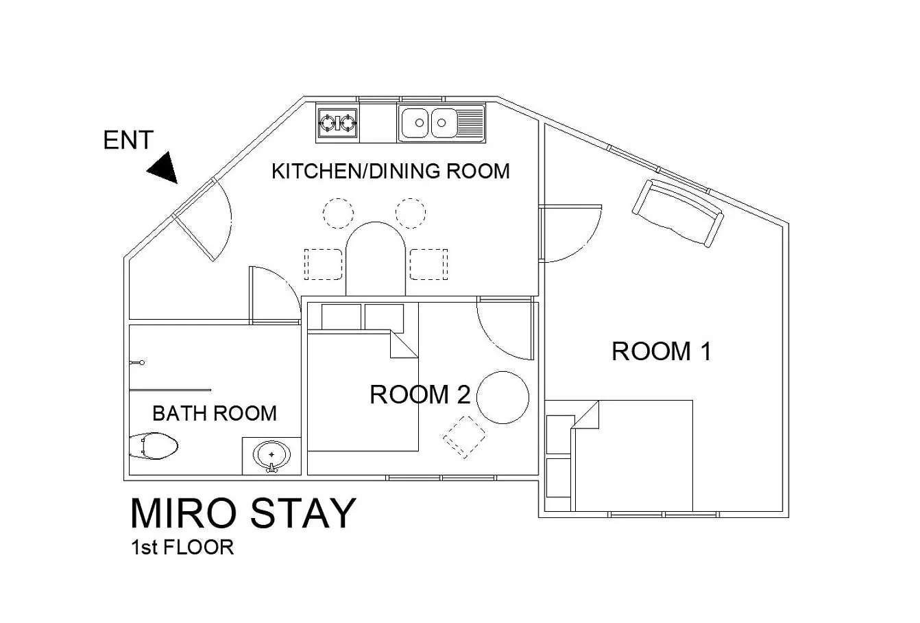 Апартаменты Miro Stay Seoul Jongno Южная Корея